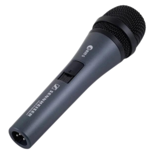 Mikrofon doręczny sennheiser e825 wynajem sprzętu dj nagłośnienie i oświetlenie myvibe.pl